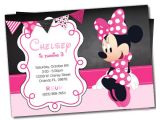 Free Customizable Minnie Mouse Birthday Invitations Awesome Minnie Mouse Invitation Template 27 Free Psd
