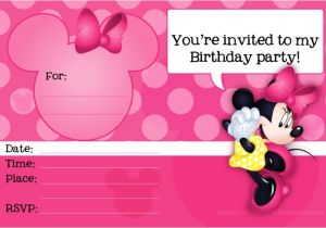 Free Customizable Minnie Mouse Birthday Invitations Minnie Mouse Free Printable Invitation Templates
