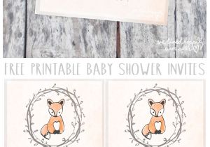 Free Customizable Printable Baby Shower Invitations Free Customizable forest Animal Baby Shower Invite