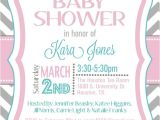 Free Digital Baby Shower Invitation Templates Items Similar to Custom Chevron Baby Shower Invitation
