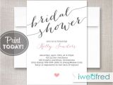 Free Diy Bridal Shower Invites Bridal Shower Invitation Bridal Shower Invitation