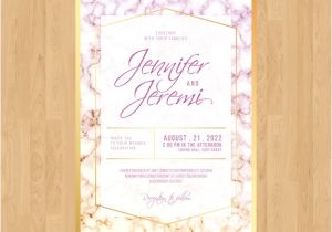 Free Download Elegant Wedding Invitation Template Elegant Wedding Invitation Card Template Vector Free