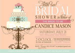 Free E Invitations for Bridal Shower Bridal Shower Invitation Custom Printable Digital