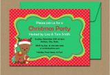 Free Editable Christmas Party Invitations Downloadable Christmas Party Invitations with Reindeer