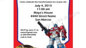 Free Editable Transformer Birthday Invitations Items Similar to Transformers theme Printable Invitation