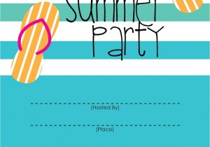 Free End Of Year Party Invitation Template Summer Party Invitation Free Printable End Of Year