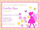Free Fairy themed Birthday Invitations Fairy Birthday Invitation Cimvitation
