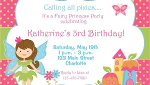 Free Fairy themed Birthday Invitations Free Fairy Birthday Party Invitations Home Party Ideas