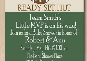 Free Football Baby Shower Invitations Football Baby Shower Invitation Sports Coed Shower Cute
