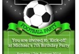 Free Football Party Invitation Templates Uk Football Party Invitations