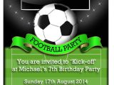 Free Football Party Invitation Templates Uk Football Party Invitations