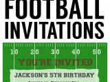 Free Football Party Invitations Football Party Invitation Template Free Printable