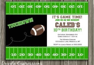 Free Football Party Invitations Printable Football Birthday Invitation Boy Sports