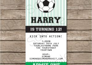 Free Football Party Invitations soccer Party Ticket Invitations Template soccer Party