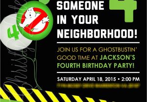 Free Ghostbusters Birthday Invitations Best Ghostbusters Birthday Invitations Templates