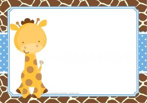 Free Giraffe Baby Shower Invitations Templates Free Giraffe Birthday and Baby Shower Invitation Templates