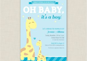 Free Giraffe Baby Shower Invitations Templates Giraffe Baby Shower Invitation Printable Baby Shower