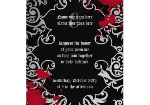 Free Gothic Wedding Invitation Templates 6 Best Images Of Blood Splatter Halloween Party Printable