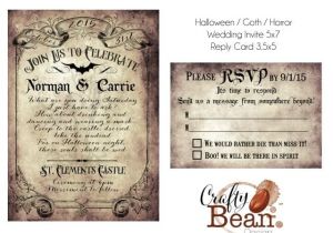 Free Gothic Wedding Invitation Templates Custom Vintage Victorian Halloween Goth Wedding Invitation