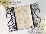 Free Gothic Wedding Invitation Templates Gothic Spider Web Gate Invitation Shimmering Ceremony