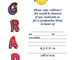 Free Graduation Invitation Printouts Printable Graduation Invite Smiley Grad