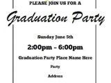 Free Graduation Party Invitation Templates Free Graduation Party Invitation Templates for Word