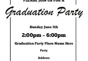 Free Graduation Party Invitation Templates Free Graduation Party Invitation Templates for Word