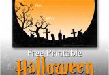 Free Halloween Party Invitation Template Free Printable Party Invitations Spooky Graveyard
