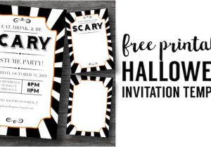 Free Halloween Party Invitation Template Halloween Invitations Free Printable Template Paper