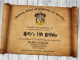 Free Harry Potter Birthday Invitation Template Harry Potter Papyrus Style Birthday Invitation Psd
