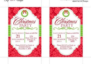 Free Holiday Party Invitation Templates Word Christmas Invitation Template