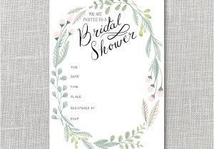 Free Instant Download Bridal Shower Invitations Artwork by Julianna Swaney Bridal Shower Invitation