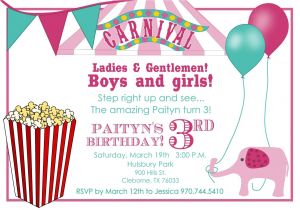Free Invitation Ecards for Birthday Party Best Carnival Birthday Invitations Templates Egreeting