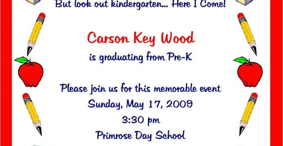 Free Kindergarten Graduation Invitations Pre K Graduation Quotes Quotesgram