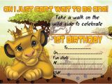 Free Lion King Birthday Invitation Template 10 X Children Kids Birthday Party Invitations the Lion