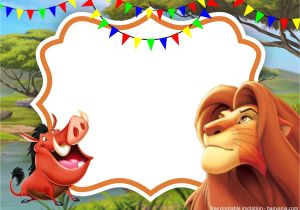Free Lion King Birthday Invitation Template Simba Lion King Invitation Template Perfect for Parties