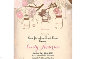 Free Mason Jar Bridal Shower Invitation Templates Vintage Bridal Shower Invitation Templates Free