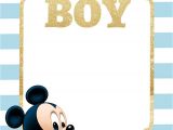 Free Mickey Mouse Baby Shower Invitation Templates Free Printable Baby Shower Invitations – Glitter Gold