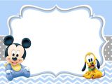 Free Mickey Mouse Baby Shower Invitation Templates Mickey Mouse Baby Shower Invitations