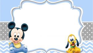 Free Mickey Mouse Baby Shower Invitation Templates Mickey Mouse Baby Shower Invitations