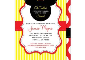 Free Mickey Mouse Baby Shower Invitation Templates Mickey Mouse Baby Shower Invitations Printable