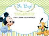 Free Mickey Mouse Baby Shower Invitation Templates New Free Printable Mickey Mouse Baby Shower Invitation