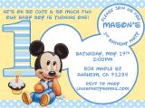 Free Mickey Mouse Birthday Invitation Templates Baby Mickey Mouse Matches Mickey 39 S 1st Party Supplies