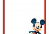 Free Mickey Mouse Birthday Invitation Templates Free Mickey Mouse Invitations Template Invitations Online