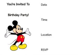 Free Mickey Mouse Birthday Invitation Templates Free Printable Mickey Mouse Invitation Archives