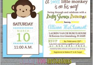Free Monkey Baby Shower Invitation Templates Baby Shower Invitations Best Monkey Baby Shower