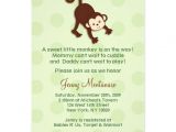 Free Monkey Baby Shower Invitation Templates Monkey Baby Shower Invitations Template 5" X 7" Invitation