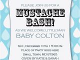 Free Mustache Baby Shower Invitation Templates Little Man Mustache Bash Printable 1st Birthday Party Baby