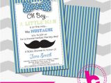 Free Mustache Baby Shower Invitation Templates Mustache Baby Shower Invitation Template by Bellcreation