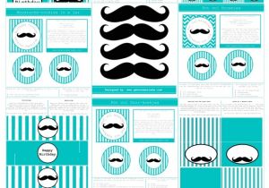 Free Mustache Birthday Party Printables Free Moustache Party Printables Kids Ideas Pinterest